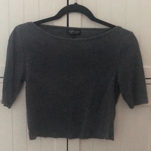 🆕TOPSHOP GREY CROP TOP